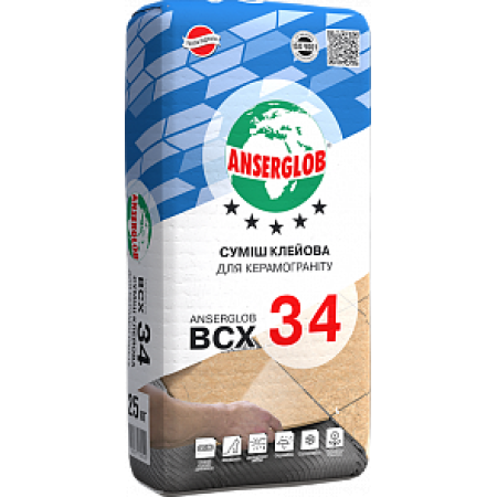 Клей для плитки ANSERGLOB BCX 34